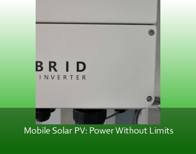 Mobile Solar PV: Power Without Limits